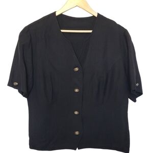 Vintage Button Down Short Sleeve Jacket